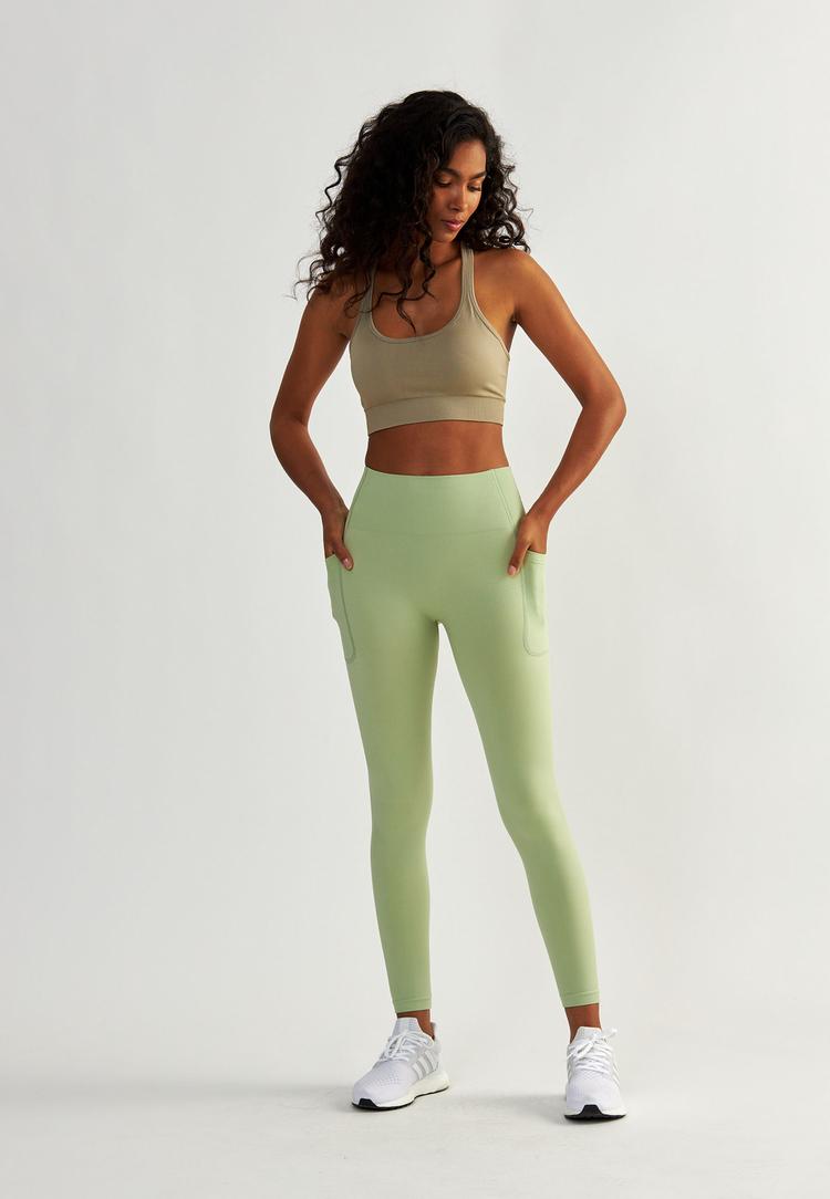 BeShaped BeShaped Lift Me Up Tights Damen - Light Green - 1 | SportScheck