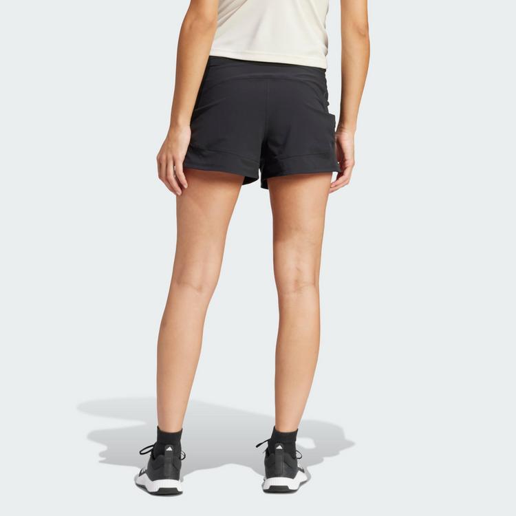 adidas adidas Pacer Woven Stretch Training Shorts &ndash; Funktionsshorts Damen - Black / White - 1 | SportScheck