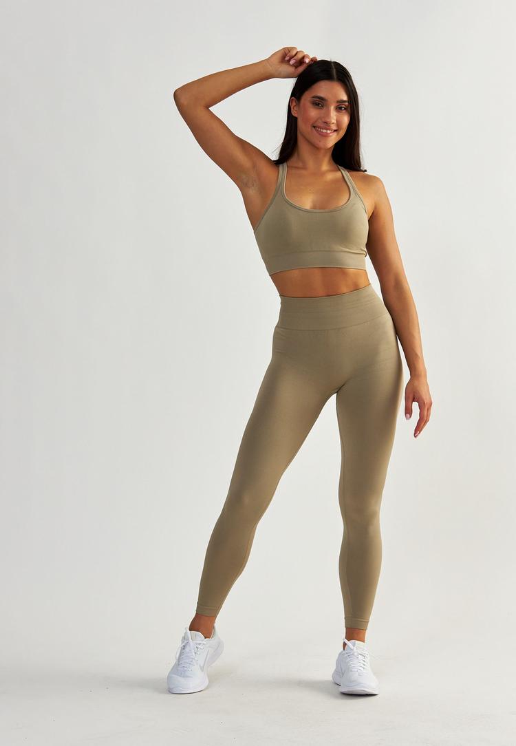 BeShaped BeShaped Sportschool koningin Tights Damen - Taupe - 1 | SportScheck