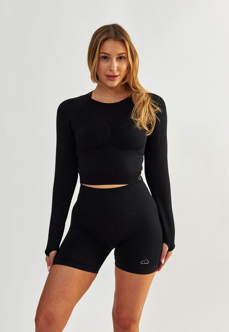 BeShaped BeShaped Power Up! Langarmshirt Damen - Black - 0 | SportScheck