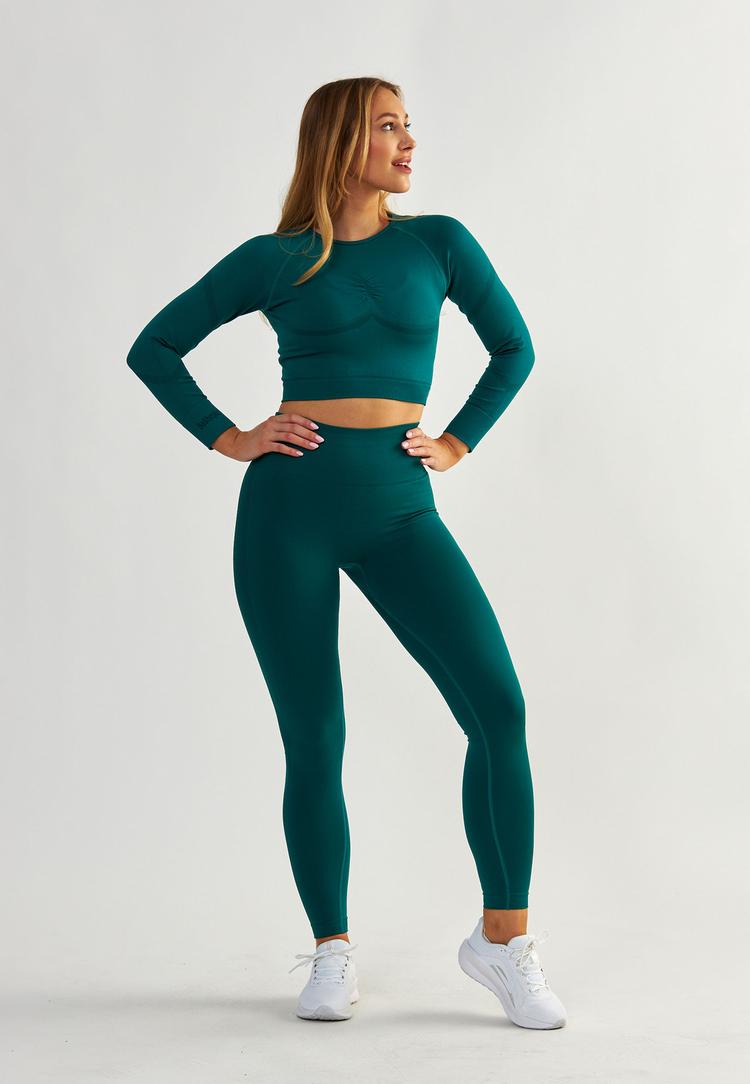 BeShaped BeShaped Aan de slag! Tights Damen - Dark green - 1 | SportScheck