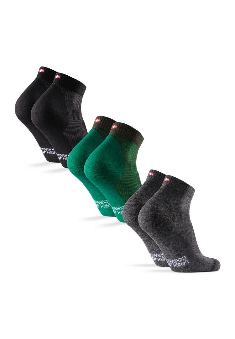 DANISH ENDURANCE DANISH ENDURANCE Merino Hiking Low Socken - black/green/grey - 0 | SportScheck