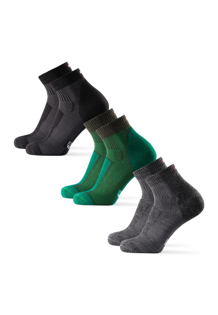 DANISH ENDURANCE DANISH ENDURANCE Merino Hiking Low Socken - black/green/grey - 0 | SportScheck