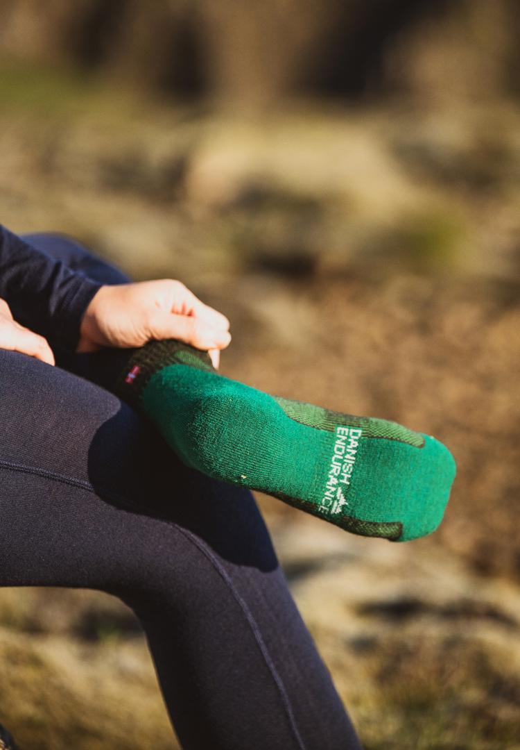 DANISH ENDURANCE DANISH ENDURANCE Merino Hiking Low Socken - black/green/grey - 1 | SportScheck