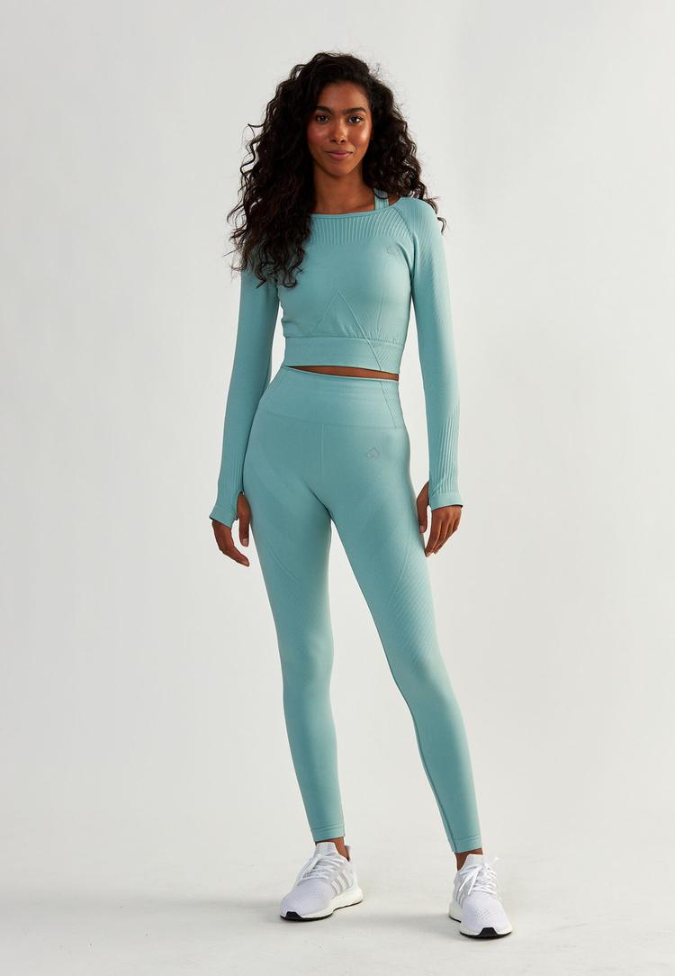 BeShaped BeShaped Femme Force Tights Damen - Teal - 1 | SportScheck