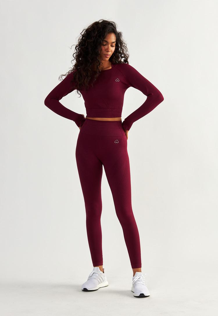 BeShaped BeShaped Femme Force Tights Damen - bordeaux - 1 | SportScheck