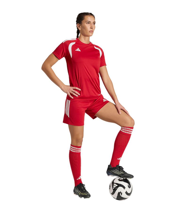 adidas adidas Tiro 26 League Short Damen Wei&szlig; Fu&szlig;ballshorts Damen - rotweiss - 1 | SportScheck