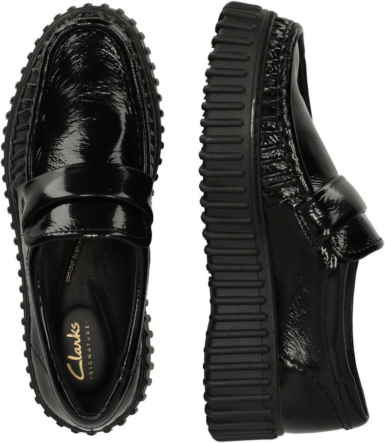 Clarks Clarks Torhill Mocc Black Pat Slipper Damen - 1218 Black Pat - 2 | SportScheck