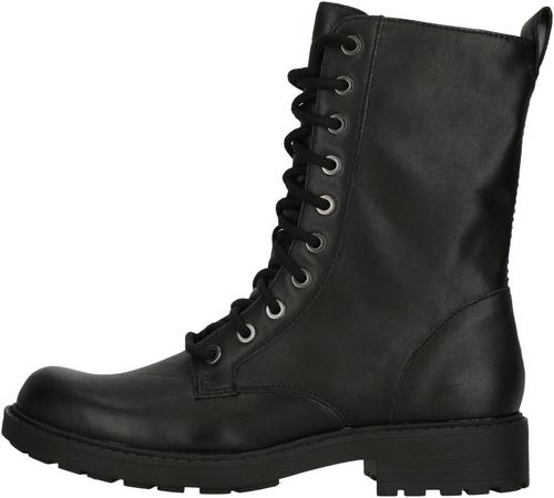 Clarks Orinoco2 Style Black Leather Stiefel Damen
