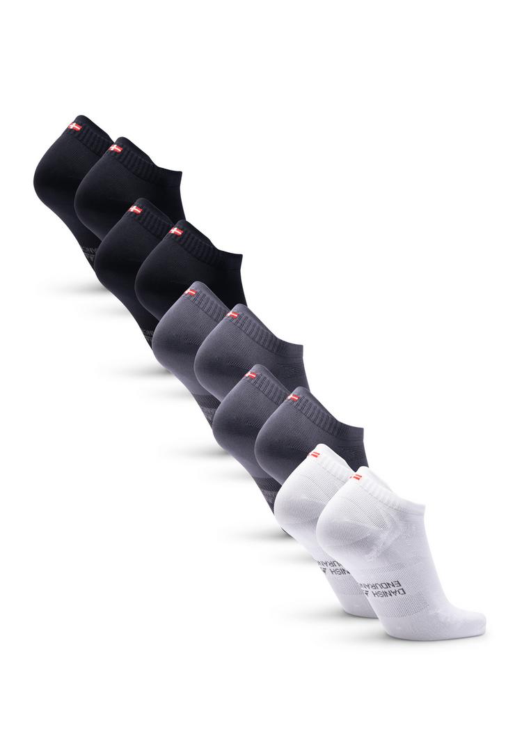 DANISH ENDURANCE DANISH ENDURANCE No Show Running Socken - black/grey/white - 0 | SportScheck