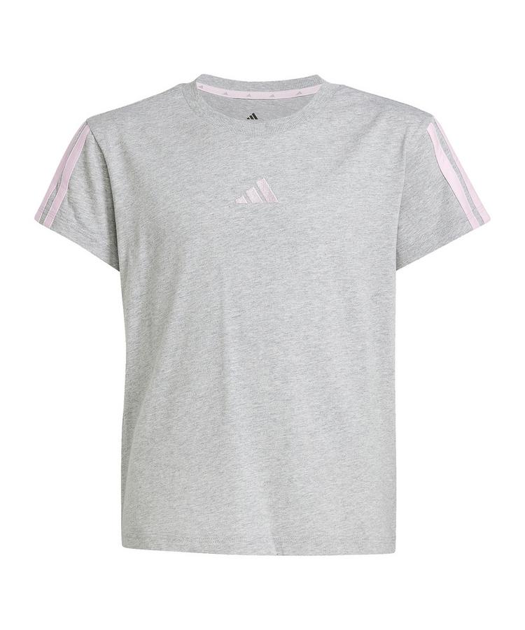 adidas adidas Essentials T-Shirt Kids Wei&szlig; Laufshirt Kinder - grau - 0 | SportScheck