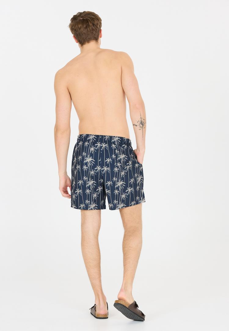 NOU NOU Fileyer Badehose Herren - Print 3632 Navy Palm - 2 | SportScheck