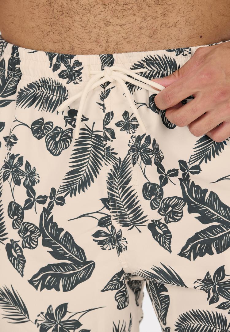 NOU NOU Fileyer Badehose Herren - Print 3811 - 3 | SportScheck