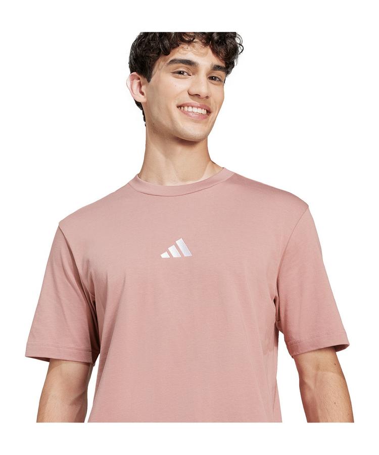 adidas adidas Essentials Small Logo T-Shirt T-Shirt Herren - rosa - 2 | SportScheck