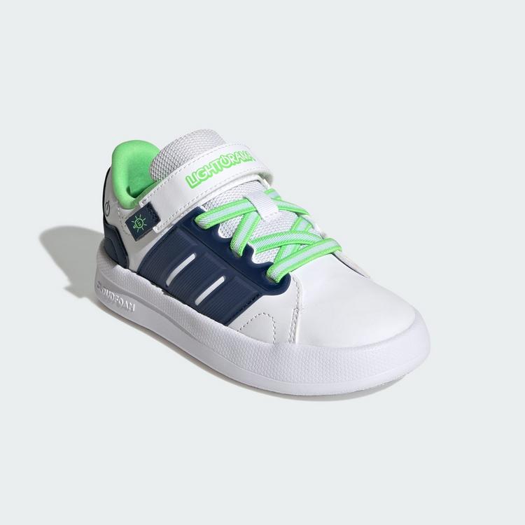 adidas adidas LIGHTORAMA COURT KIDS SCHUH Sneaker Kinder - Cloud White / Night Indigo / Screaming Green - 3 | SportScheck