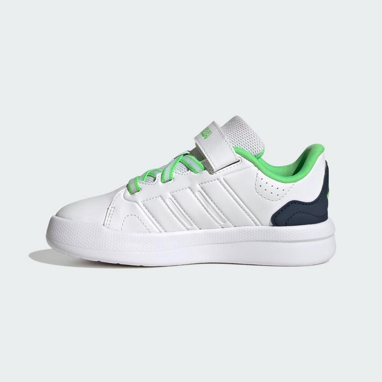 adidas adidas LIGHTORAMA COURT KIDS SCHUH Sneaker Kinder - Cloud White / Night Indigo / Screaming Green - 5 | SportScheck