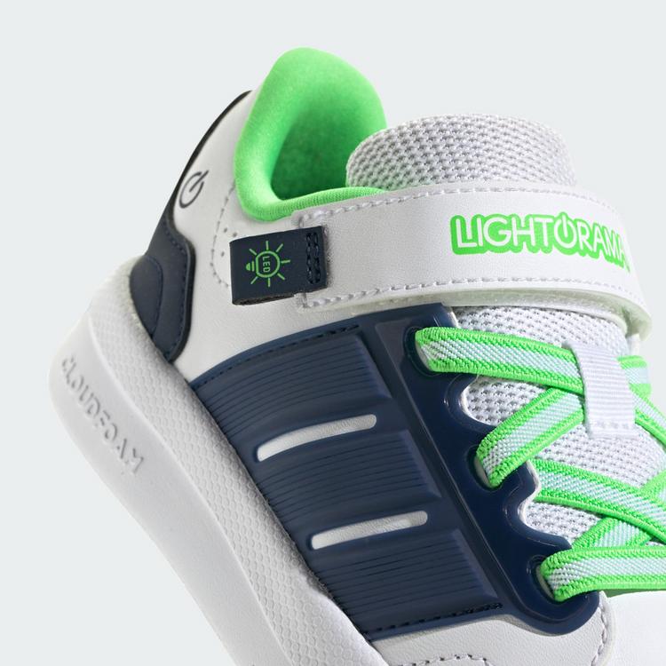 adidas adidas LIGHTORAMA COURT KIDS SCHUH Sneaker Kinder - Cloud White / Night Indigo / Screaming Green - 7 | SportScheck