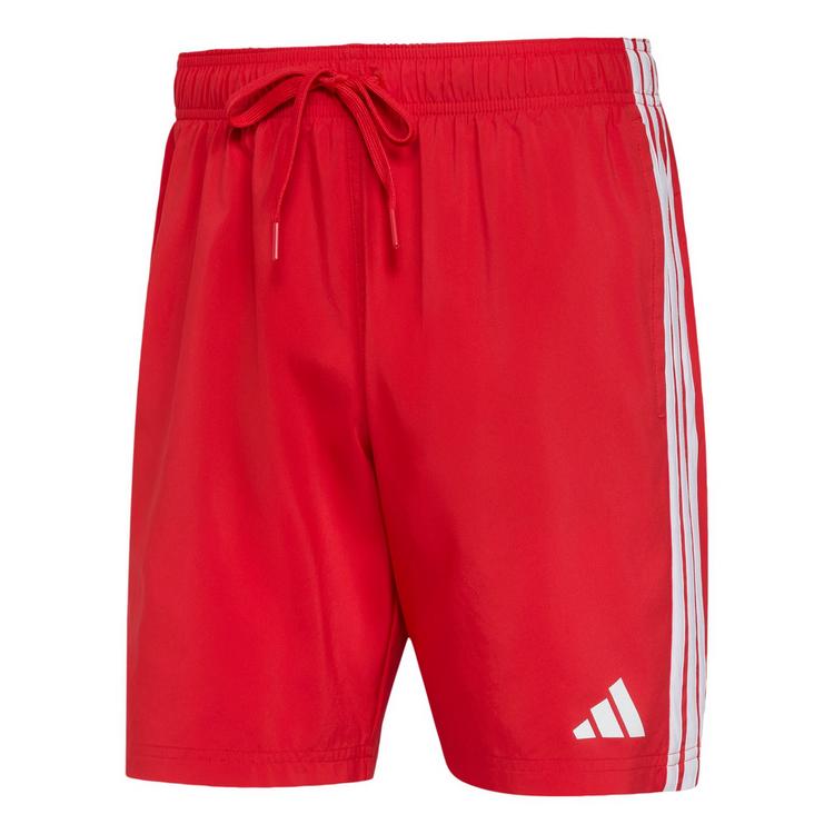 adidas adidas 3-STREIFEN BADESHORTS, 20,5 CM Badehose Herren - Better Scarlet / White - 0 | SportScheck