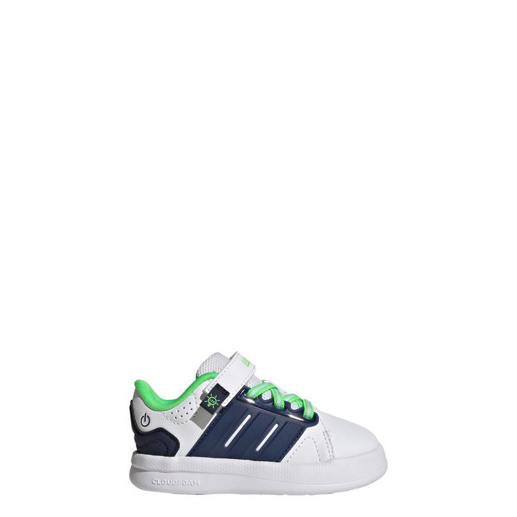 adidas adidas LIGHTORAMA COURT KIDS SCHUH Sneaker Kinder - Cloud White / Night Indigo / Screaming Green - 0 | SportScheck