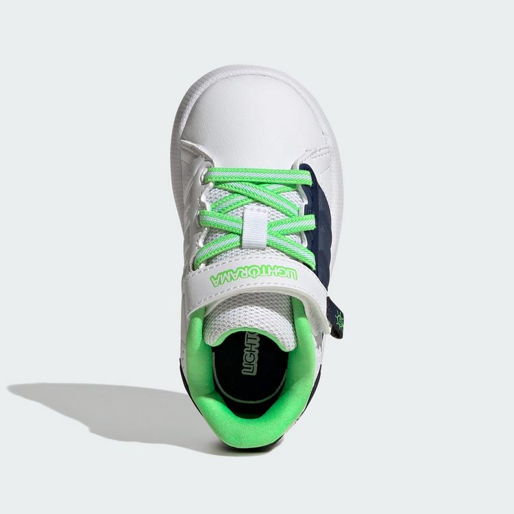 adidas adidas LIGHTORAMA COURT KIDS SCHUH Sneaker Kinder - Cloud White / Night Indigo / Screaming Green - 1 | SportScheck