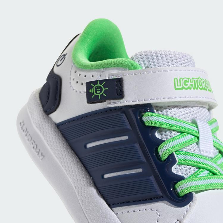 adidas adidas LIGHTORAMA COURT KIDS SCHUH Sneaker Kinder - Cloud White / Night Indigo / Screaming Green - 7 | SportScheck