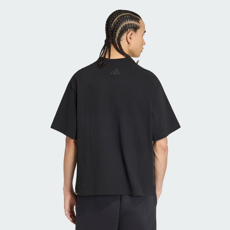 adidas adidas SOFT LUX GRAFIK T-SHIRT T-Shirt Herren - Black - 1 | SportScheck