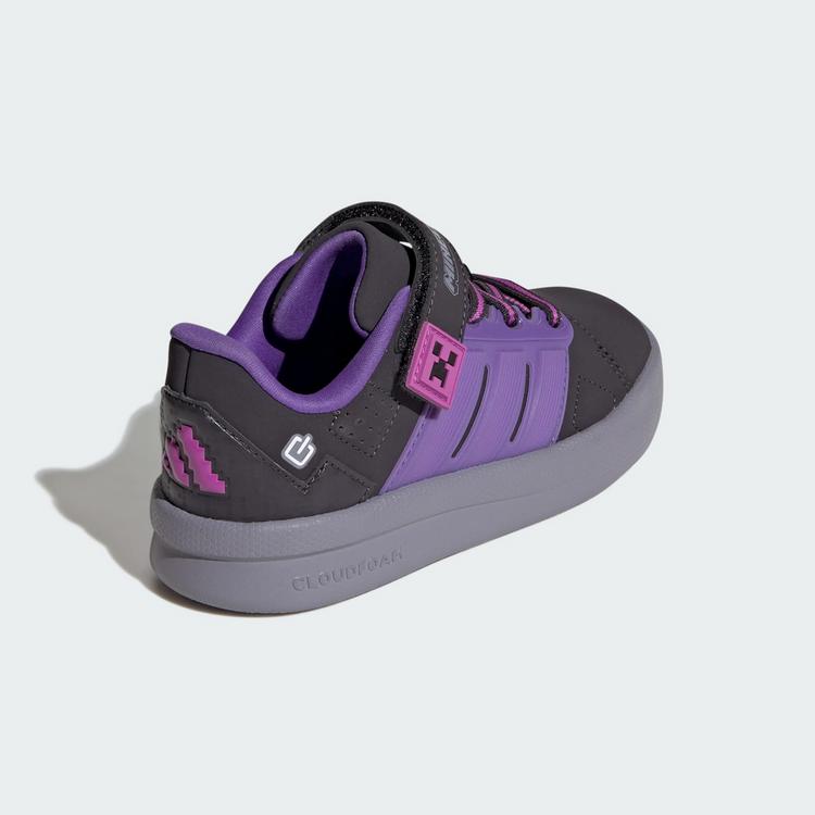 adidas adidas ADIDAS MINECRAFT LIGHTORAMA COURT KIDS Sneaker Kinder - Aurora Black / Purple Rush / Purple Burst - 4 | SportScheck
