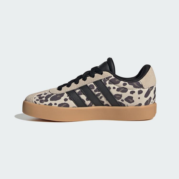 adidas adidas VL COURT 3.0 KIDS SCHUH Sneaker Kinder - Crystal Linen / Core Black / Khaki Six - 5 | SportScheck