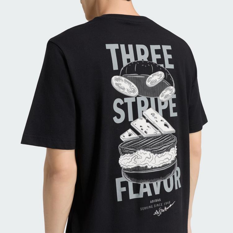 adidas adidas BURGER FLAVOR GRAFIK T-SHIRT T-Shirt Herren - Black - 1 | SportScheck