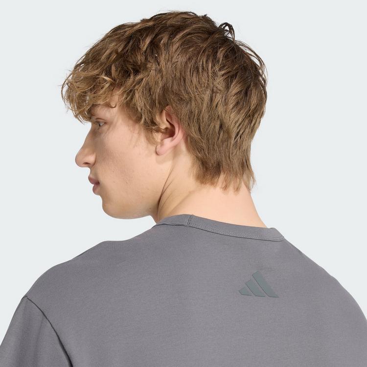 adidas adidas SOFT LUX GRAFIK T-SHIRT T-Shirt Herren - Grey Five - 1 | SportScheck
