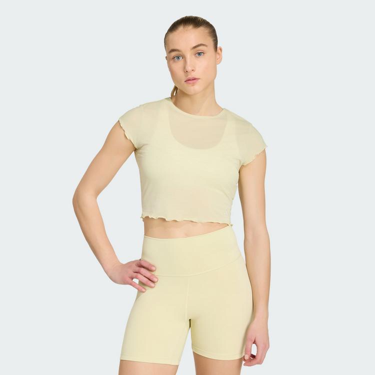 adidas adidas Motion T-Shirt Funktionsshirt Damen - Dual Yellow - 0 | SportScheck