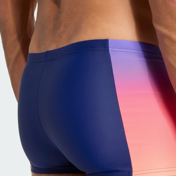 adidas adidas GRADIENT SWIM BOXERS Badehose Herren - Dark Blue / Solar Purple / Pure Turbo / Lucid Orange - 1 | SportScheck