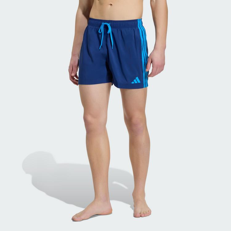 adidas adidas 3-Streifen Badeshorts Badehose Herren - Dark Blue / Bright Blue - 0 | SportScheck