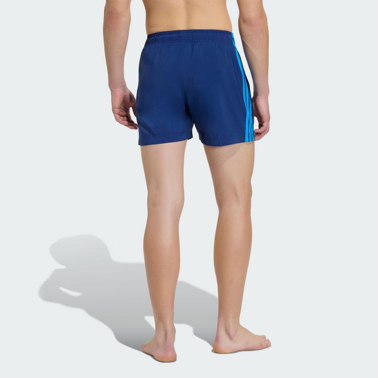 adidas adidas 3-Streifen Badeshorts Badehose Herren - Dark Blue / Bright Blue - 1 | SportScheck