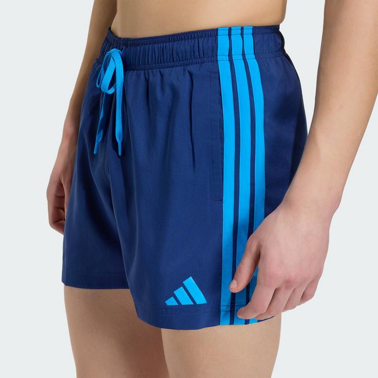 adidas adidas 3-Streifen Badeshorts Badehose Herren - Dark Blue / Bright Blue - 0 | SportScheck
