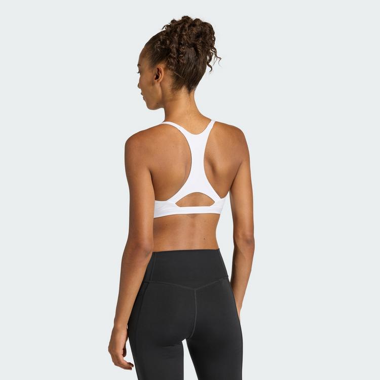 adidas adidas Optime Essentials leicht st&uuml;tzender BH Damen - White - 1 | SportScheck