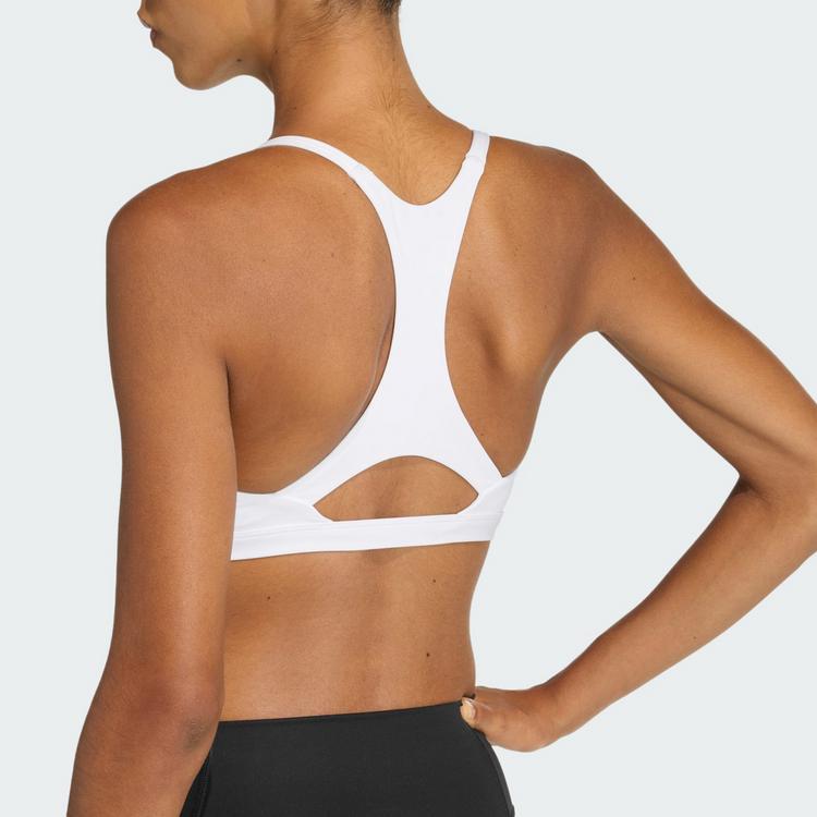 adidas adidas Optime Essentials leicht st&uuml;tzender BH Damen - White - 1 | SportScheck