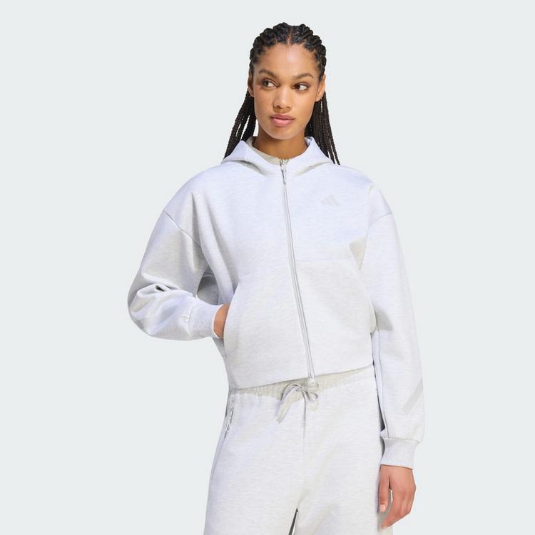 adidas adidas ADIDAS Z.N.E. SWEATSHIRT, K&Uuml;RZER Sweatshirt Damen - Light Grey Heather - 0 | SportScheck