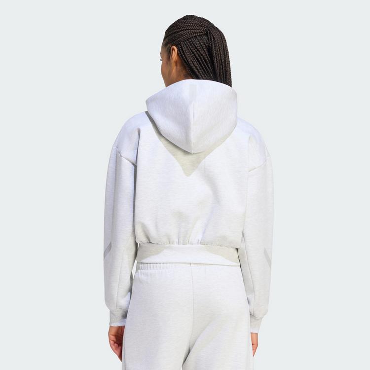 adidas adidas ADIDAS Z.N.E. SWEATSHIRT, K&Uuml;RZER Sweatshirt Damen - Light Grey Heather - 1 | SportScheck