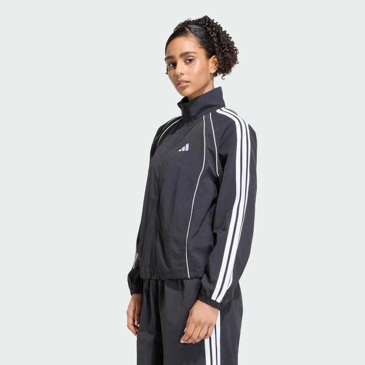 adidas adidas Iconic Trainingsjacke, gewebt, Trainingsanzug Damen - Black / White - 0 | SportScheck