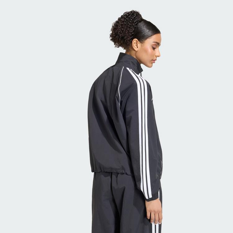 adidas adidas Iconic Trainingsjacke, gewebt, Trainingsanzug Damen - Black / White - 1 | SportScheck
