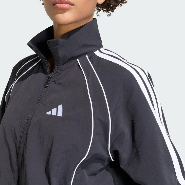 adidas adidas Iconic Trainingsjacke, gewebt, Trainingsanzug Damen - Black / White - 0 | SportScheck