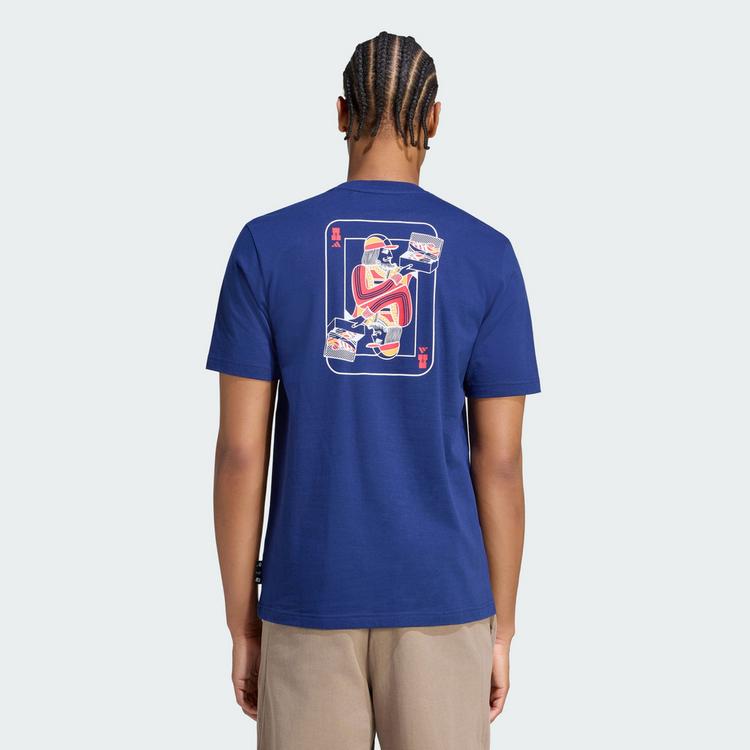 adidas adidas NOVELTY CARDS GRAFIK T-SHIRT T-Shirt Herren - Dark Blue - 1 | SportScheck