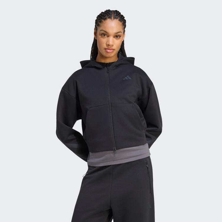 adidas adidas ADIDAS Z.N.E. SWEATSHIRT, K&Uuml;RZER Sweatshirt Damen - Black - 0 | SportScheck