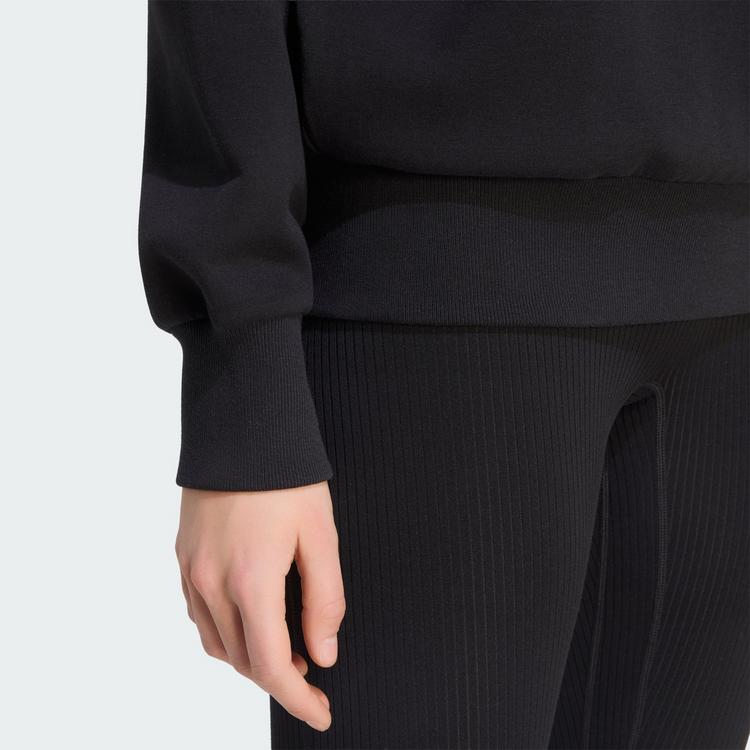 adidas adidas SOFT LUX SWEATSHIRT, LOCKER GESCHNITTEN Sweatshirt Damen - Black - 1 | SportScheck