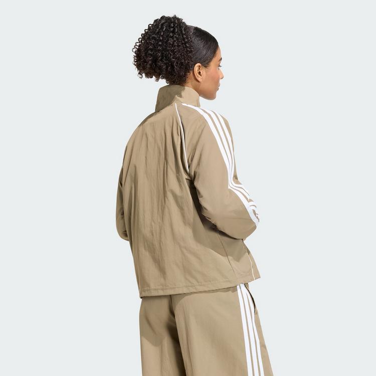 adidas adidas Iconic Trainingsjacke, gewebt, Trainingsanzug Damen - Khaki Six - 1 | SportScheck