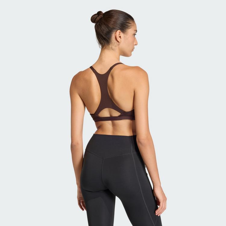 adidas adidas Optime Essentials leicht st&uuml;tzender BH Damen - Aurora Coffee - 1 | SportScheck