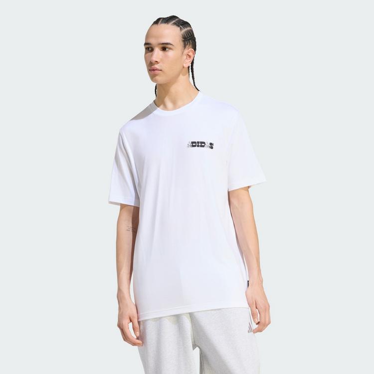 adidas adidas NOVELTY CARDS GRAFIK T-SHIRT T-Shirt Herren - White - 0 | SportScheck