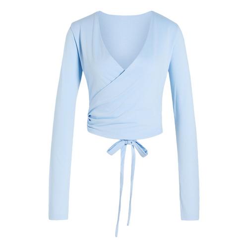 adidas 3-STREIFEN STUDIO SOFT BALLETT WICKELTOP Funktionsshirt Damen