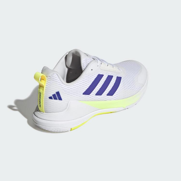 adidas adidas Novaflight 2 Indoor Schuh Hallenschuhe Herren - Cloud White / Pure Purple / Hi-Res Yellow - 3 | SportScheck